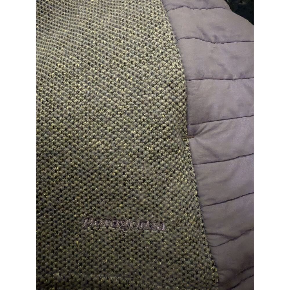 Vintage Patagonia Knit Fleece Pullover Women’s Quarter zip gray Quilted Panels - Picture 9 of 9